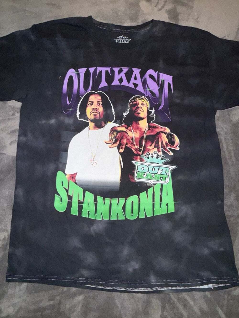 Outkast Stankonia Album Graphic Black Wash T-Shirt Large